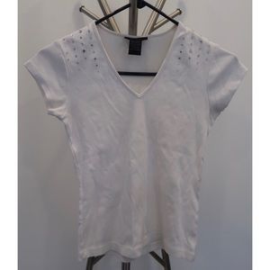 White Bedazzled The Limited Short-sleeve Tee